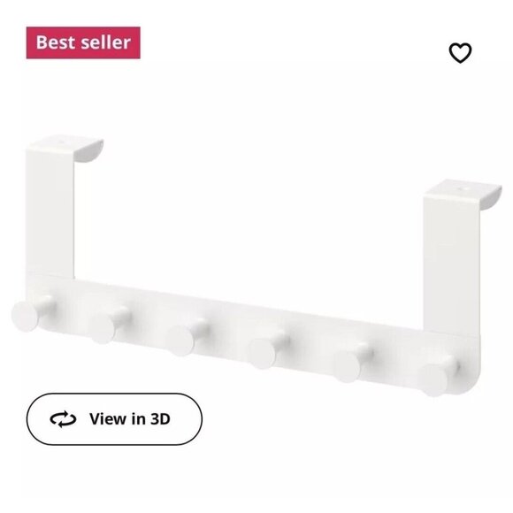 IKEA ENUDDEN STORAGE OVER DOOR HANGER BATHROOM / KITCHEN HOOKS NEW - Picture 5 of 8